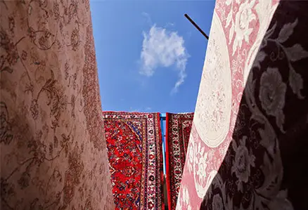 خشک کردن قالی در قالیشویی نوشهر
